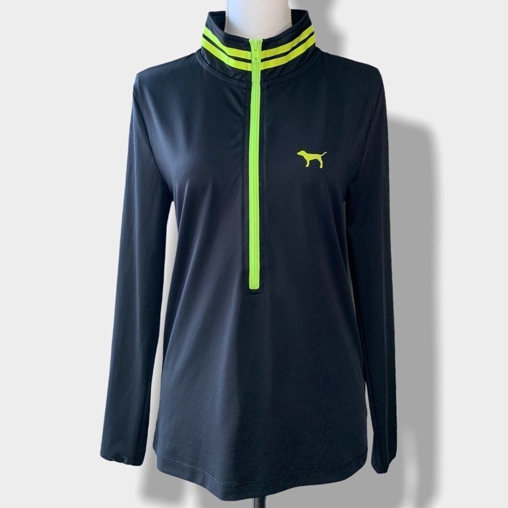 🖤 Victoria’s Secret PINK | Half Zip Neon Pull Over